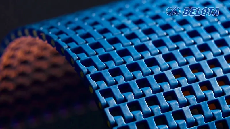 Cấu tạo của hệ thống băng tải nhựa