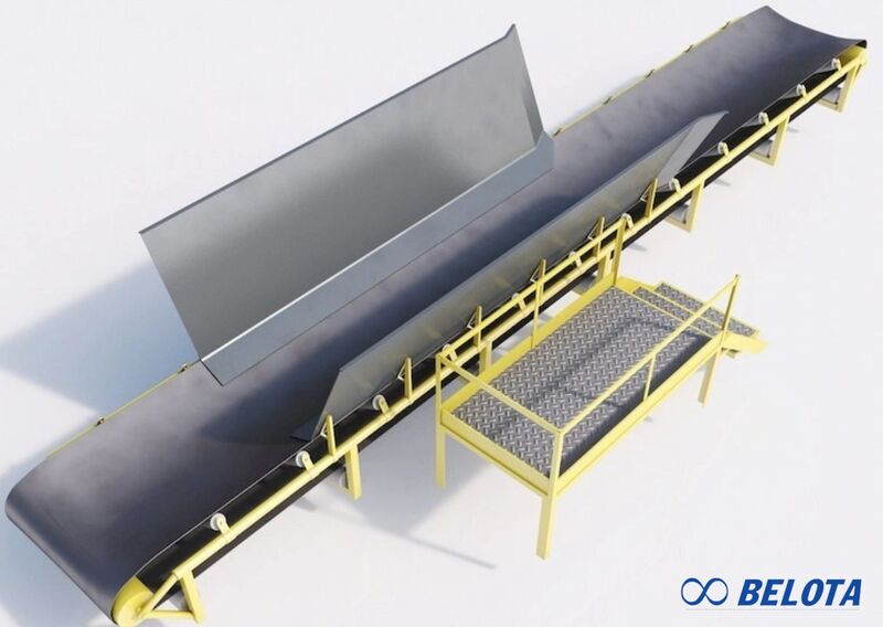 Cấu tạo hệ thống băng tải cao su lòng máng