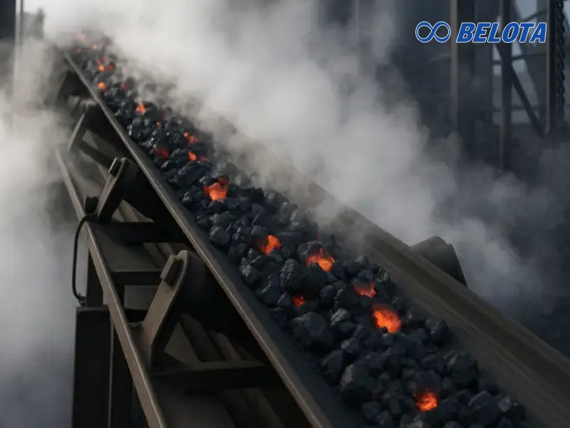 Có 5 loại băng tải cao su chịu nhiệt ở các mức độ khác nhau