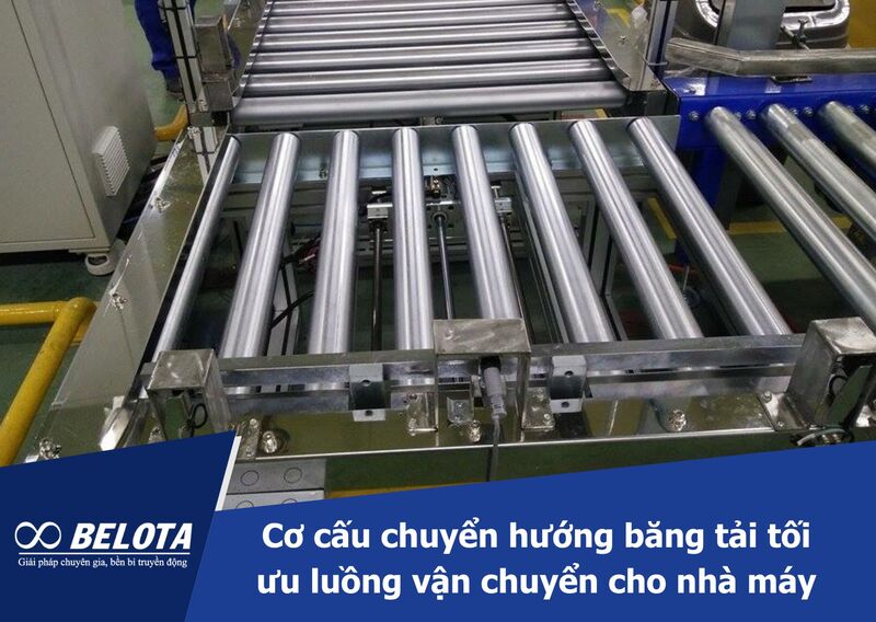 Cơ cấu chuyển hướng băng tải tối ưu luồng vận chuyển cho nhà máy