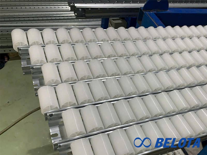 Con lăn băng tải mini bằng nhựa PP