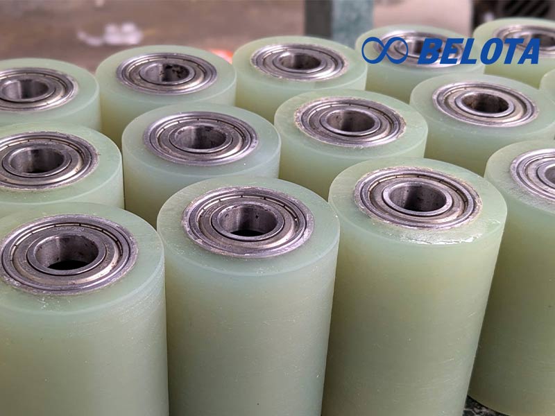 Băng tải con lăn mini được bọc lớp phủ PU