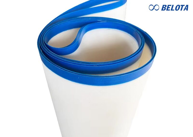 Dây băng tải máy ép bùn thường được dệt từ sợi polyester hoặc PP có độ bền cao