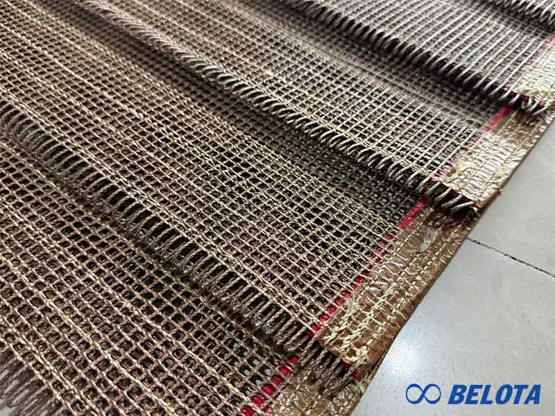 Dây belt băng tải Teflon có cấu trúc ô lưới