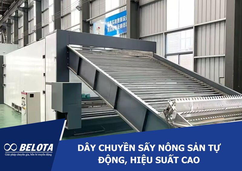 Dây chuyền sấy nông sản tự động, hiệu suất cao