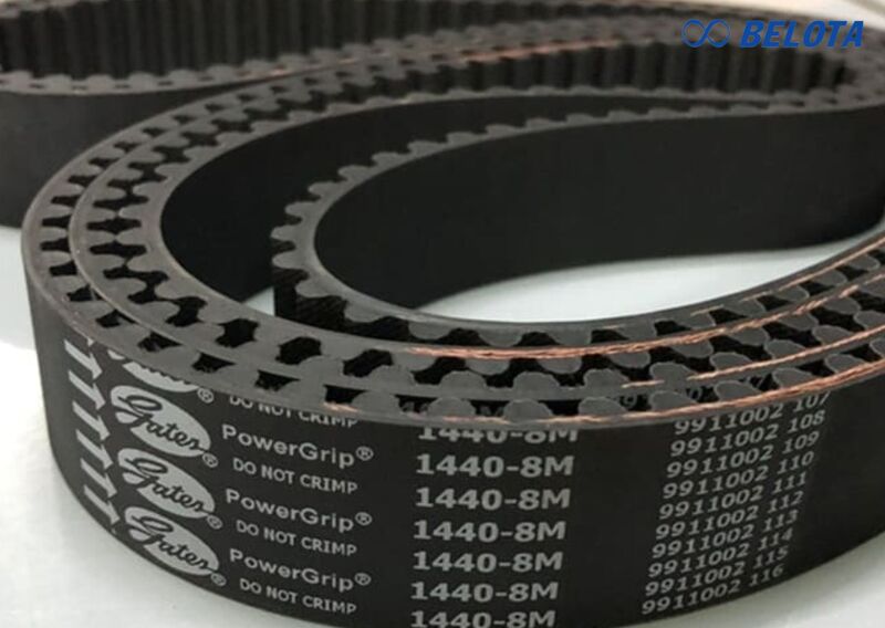 Dây curoa 1 mặt là loại dây có bề mặt truyền lực hoặc răng chỉ nằm ở một phía của dây