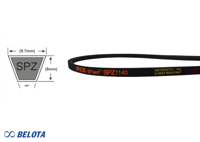 Dây curoa SPZ được thiết kế với 5 lớp chính