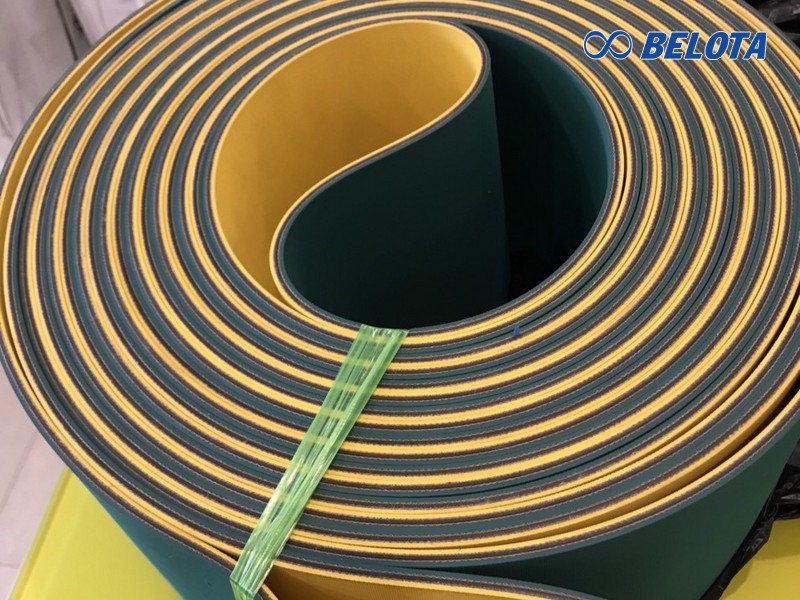 Dây đai dẹt xanh vàng