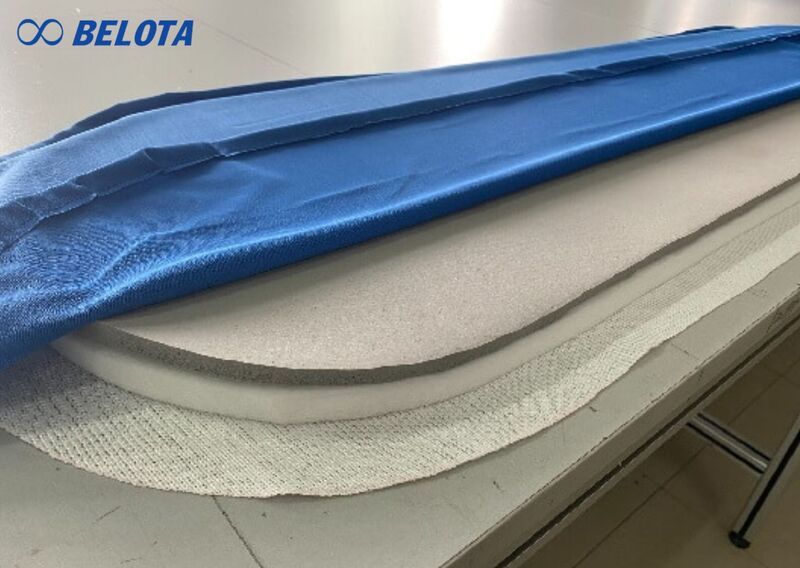 Đệm và vải bọc bàn là công nghiệp bảo vệ giữa bề mặt bàn là với vải trong quá trình ép