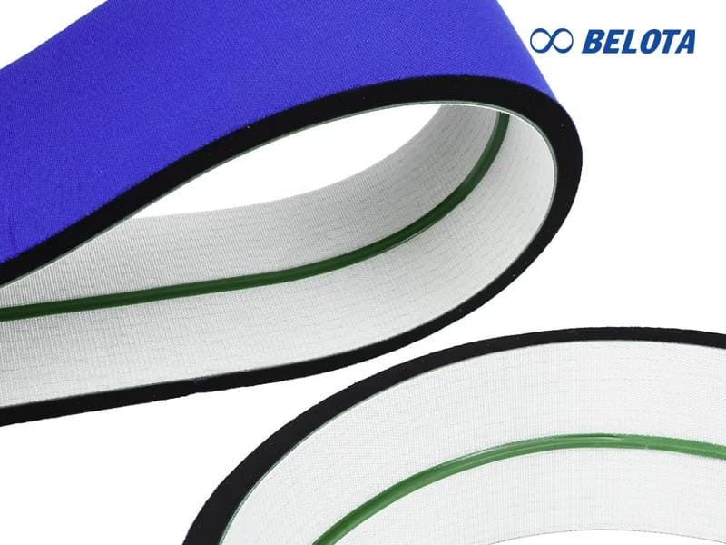 Foam-covered PVC conveyor belt