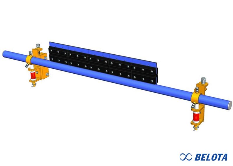 Gạt băng tải thứ cấp cao su kết hợp hợp kim