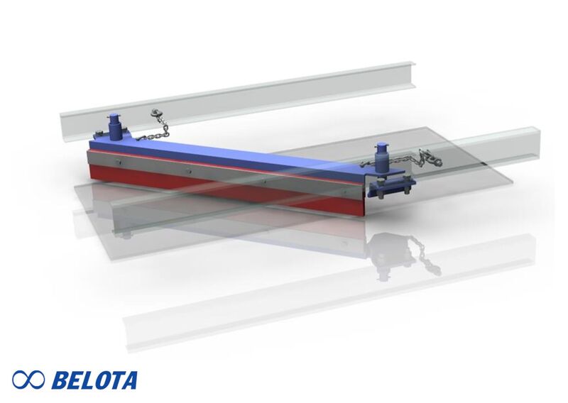 Gạt làm sạch chữ I là thiết bị làm sạch được lắp ở nhánh dưới của băng tải