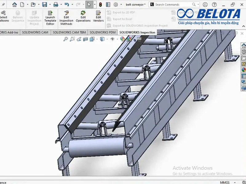 Giải pháp thiết kế băng tải cao su Belota