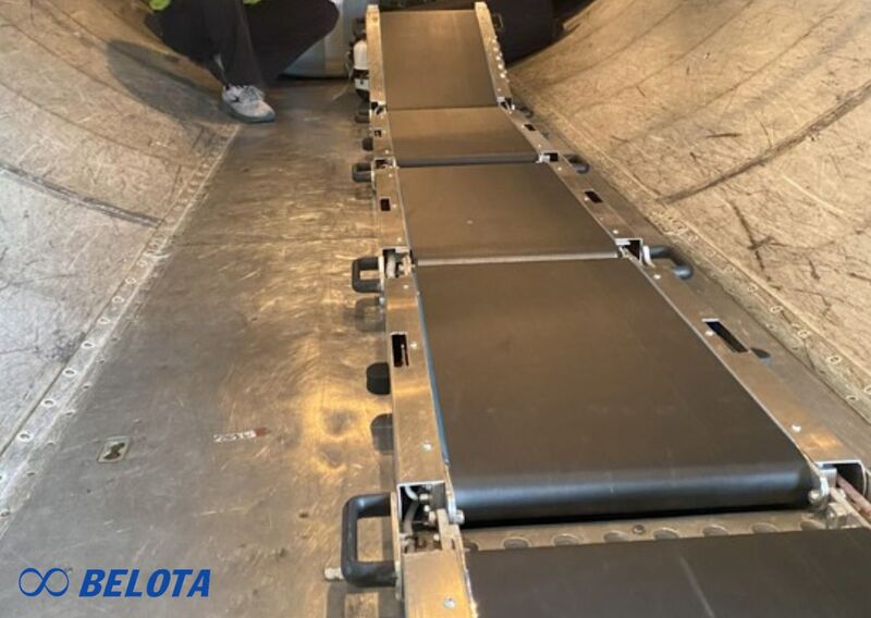 Hệ thống băng tải gập di động