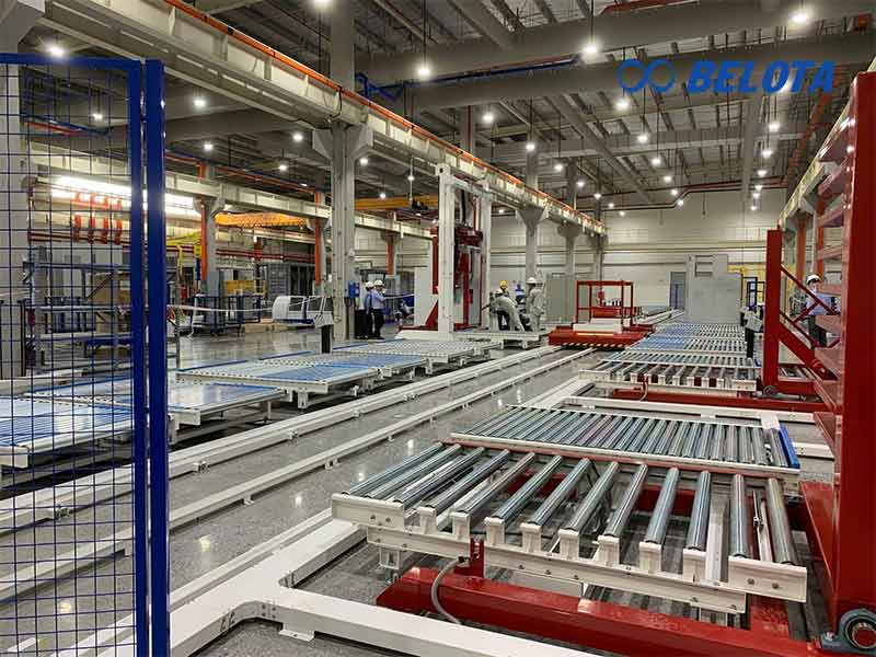 Hệ thống vận chuyển pallet bố trí khoa học tăng năng suất vận hành