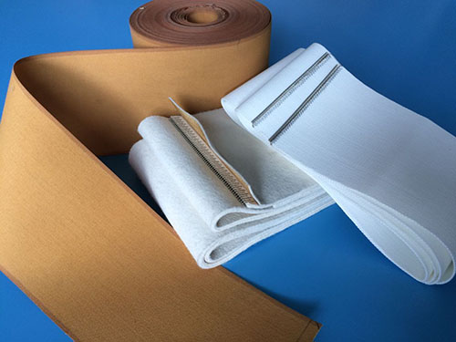 Industrial laundry ironer felt