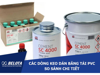 Các dòng keo dán băng tải PVC phổ biến, so sánh chi tiết