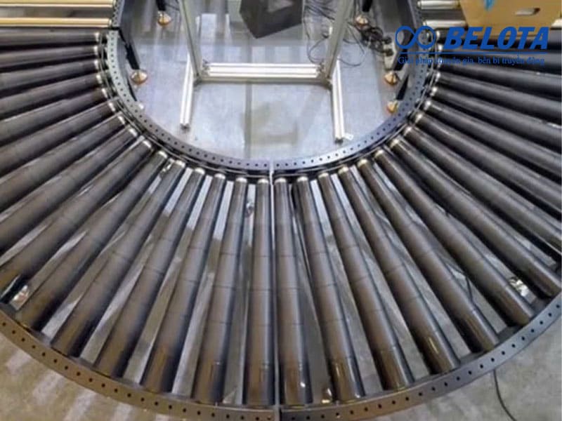 Lắp đặt và chạy thử hệ thống băng tải con lăn