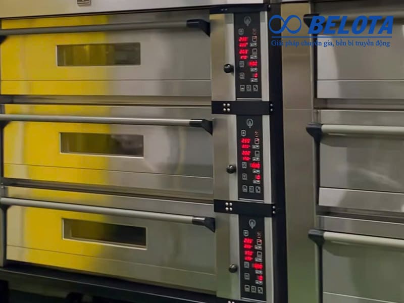 Lò nướng tầng trong dây chuyền sản xuất