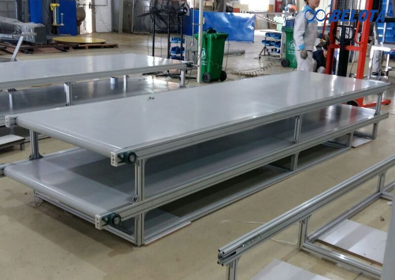 Nguyên lý hoạt động của băng tải PVC 2 tầng