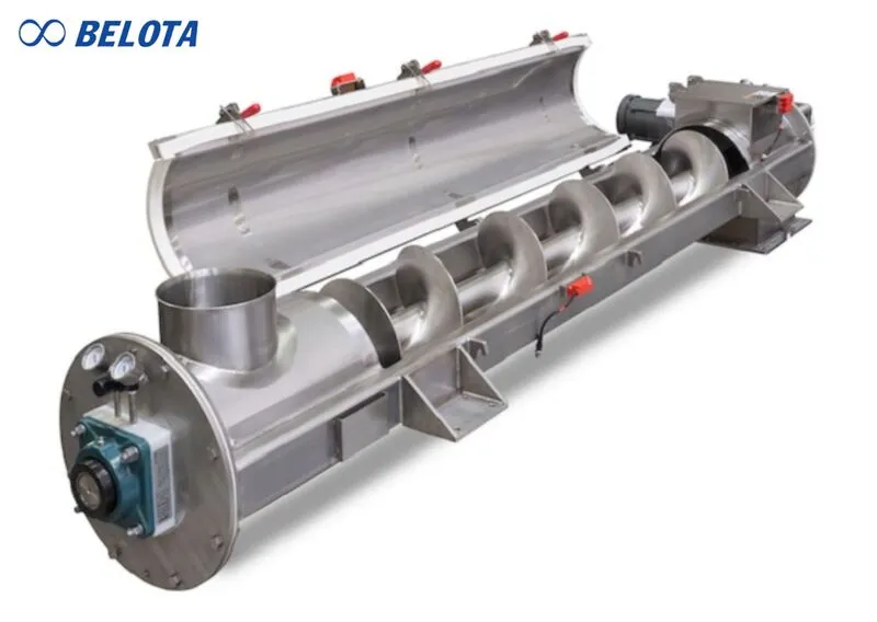 Nguyên lý hoạt động của băng tải xoắn ốc