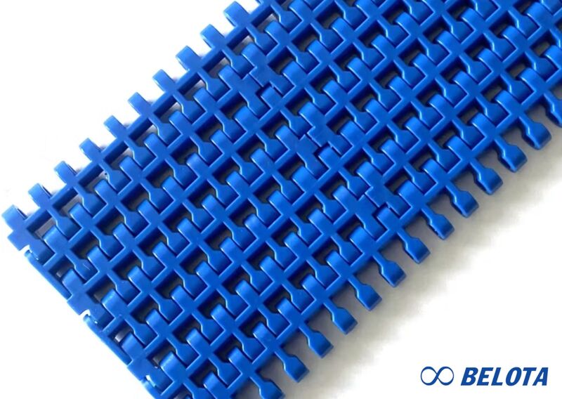 Plastic conveyor belts used in IQF