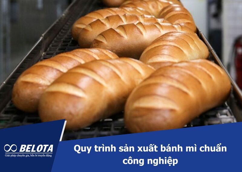 Quy trình sản xuất bánh mì chuẩn công nghiệp với dây chuyền hiện đại