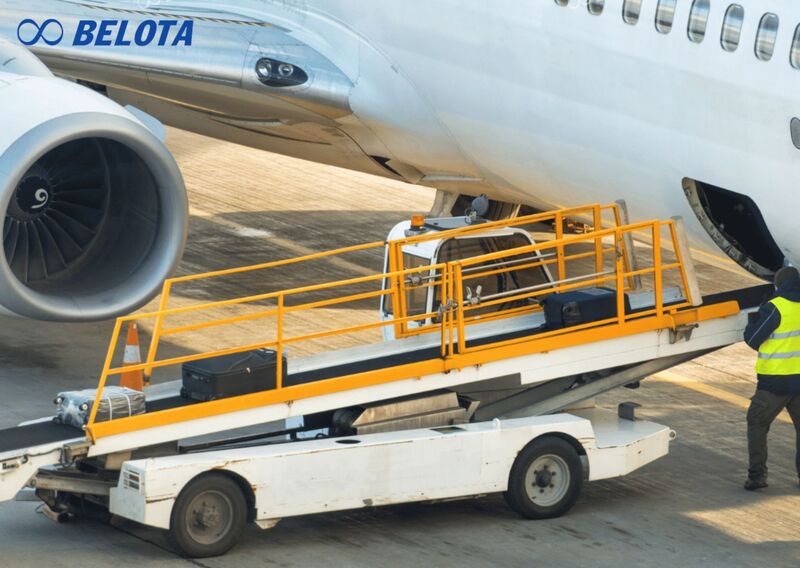 Quy trình sử dụng băng tải bốc xếp hành lý thông thường tại sân bay