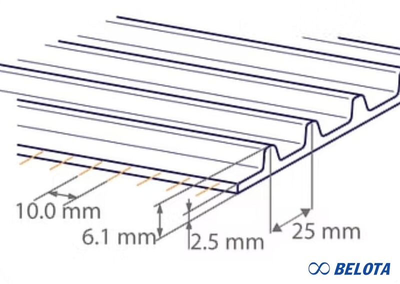 REO-M25 DB băng tải đồng nhất chịu tải nặng