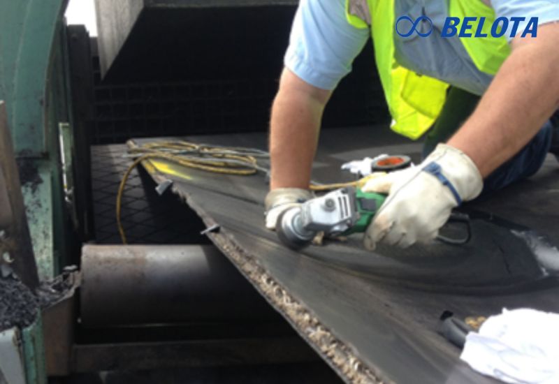 Rubber conveyor belt repair services