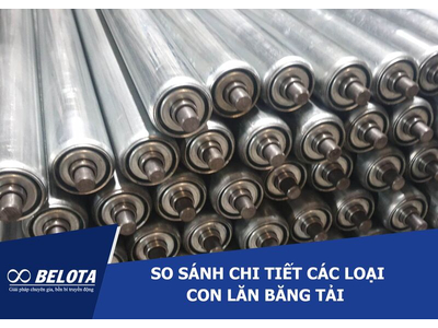 So sánh các loại con lăn băng tải phổ biến hiện nay