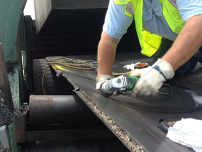 Sửa chữa băng tải cao su rách