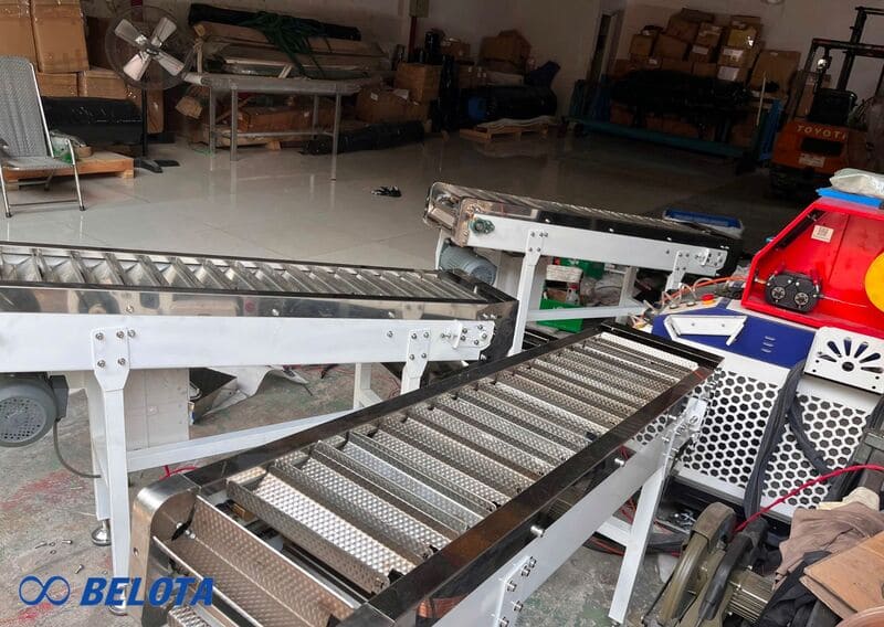 Thiết kế băng tải theo thông số thực tế của dây chuyền