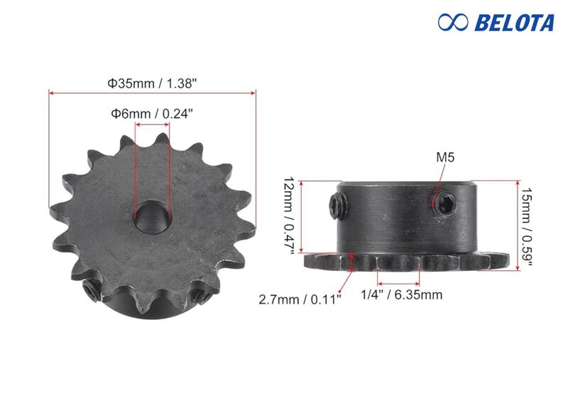 Thông số kỹ thuật cơ bản của Nhông xích 60