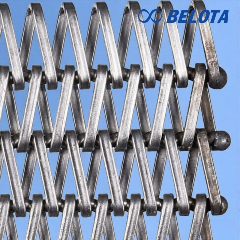 Thông số kỹ thuật của băng tải lưới kim loại phẳng