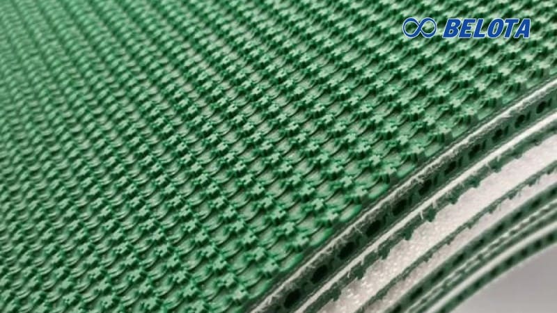 Thông số kỹ thuật của dây băng tải PVC màu xanh có thể thay đổi theo yêu cầu