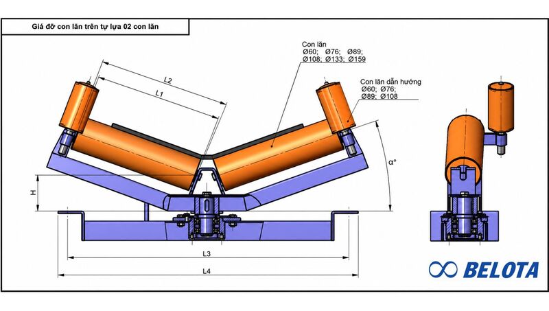 Thông số kỹ thuật giá đỡ chữ V