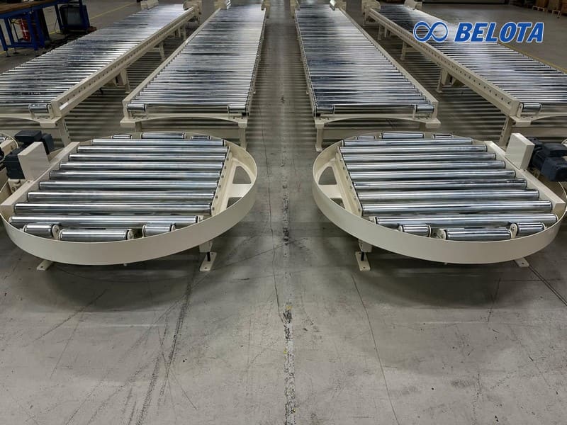 Thông số kỹ thuật tham khảo của băng tải con lăn thép