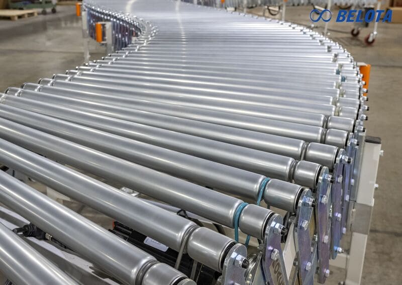 Tùy theo cơ chế vận hành sẽ có băng tải con lăn xếp tự do và truyền động