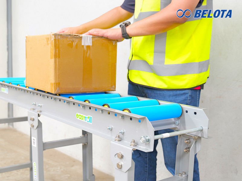 Ứng dụng của băng tải con lăn nhựa 