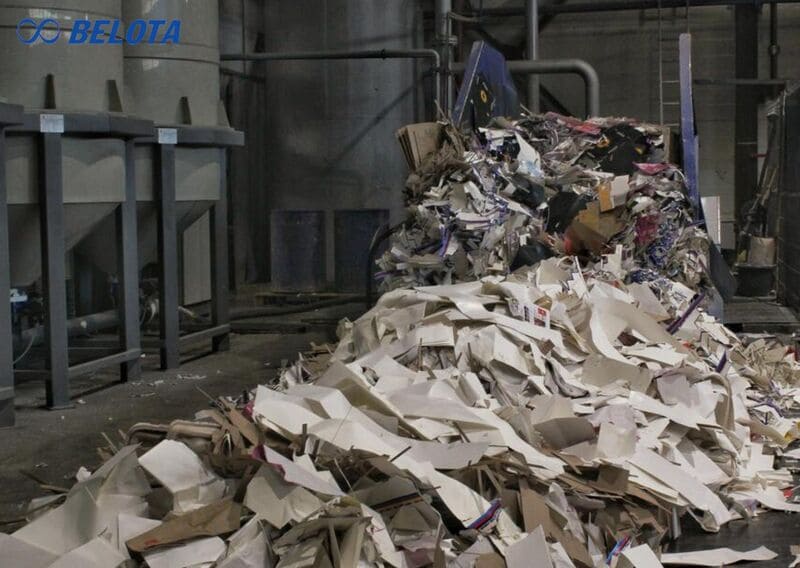 Ứng dụng của băng tải giấy vụn