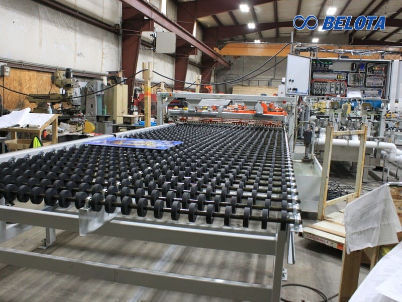 Ứng dụng thực tế băng tải con lăn thép