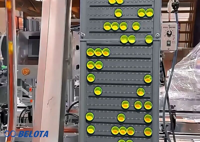 Ưu điểm của băng tải cấp nắp chai tự động