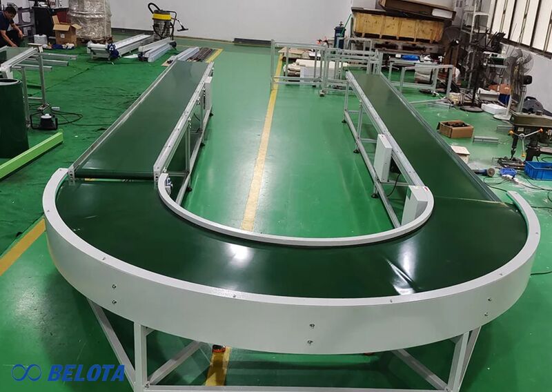 Ưu điểm của băng tải cong 180 độ
