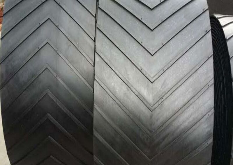 V-type chevron rubber conveyor belts