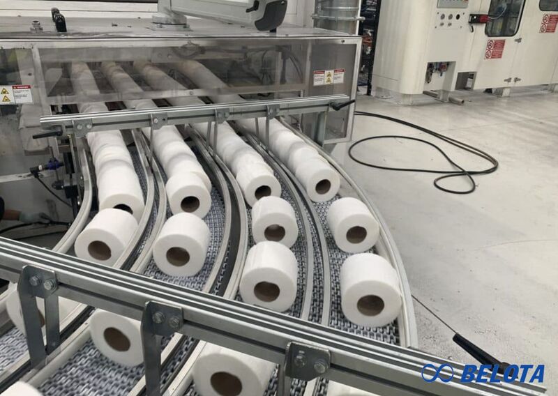 Vai trò của băng tải, dây đai trong dây chuyền sản xuất giấy vệ sinh