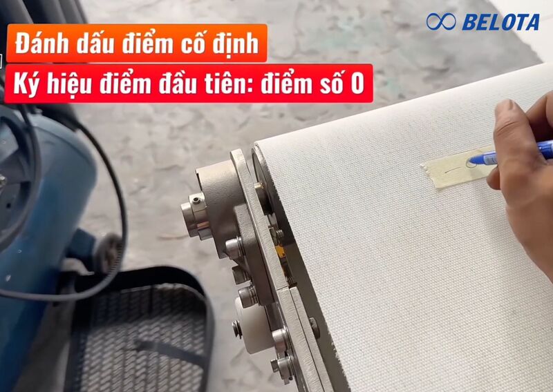 Xác định điểm bắt đầu và đánh dấu số 0
