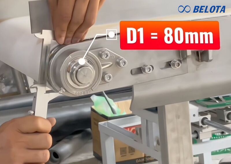 Xác định đường kính pulley chủ động và bị động