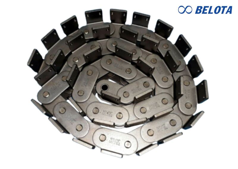 Xích tay gá RF2040 là dòng xích băng tải bước đôi có cấu tạo tương tự như xích con lăn tiêu chuẩn